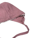 Paz Rodriguez Cappello tinta unita con Ricami Rosa per Neonata 01132842 ROSA PAZ RODRIGUEZ 