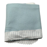 Paz Rodriguez Coperta tinta unita con Ricami Verde Acqua per Neonata 02911231 VERDE ACQUA PAZ RODRIGUEZ 