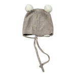 Paz Rodriguez Cappello tinta unita con Pon Pon Beige per Neonata 040121187 BEIGE PAZ RODRIGUEZ 