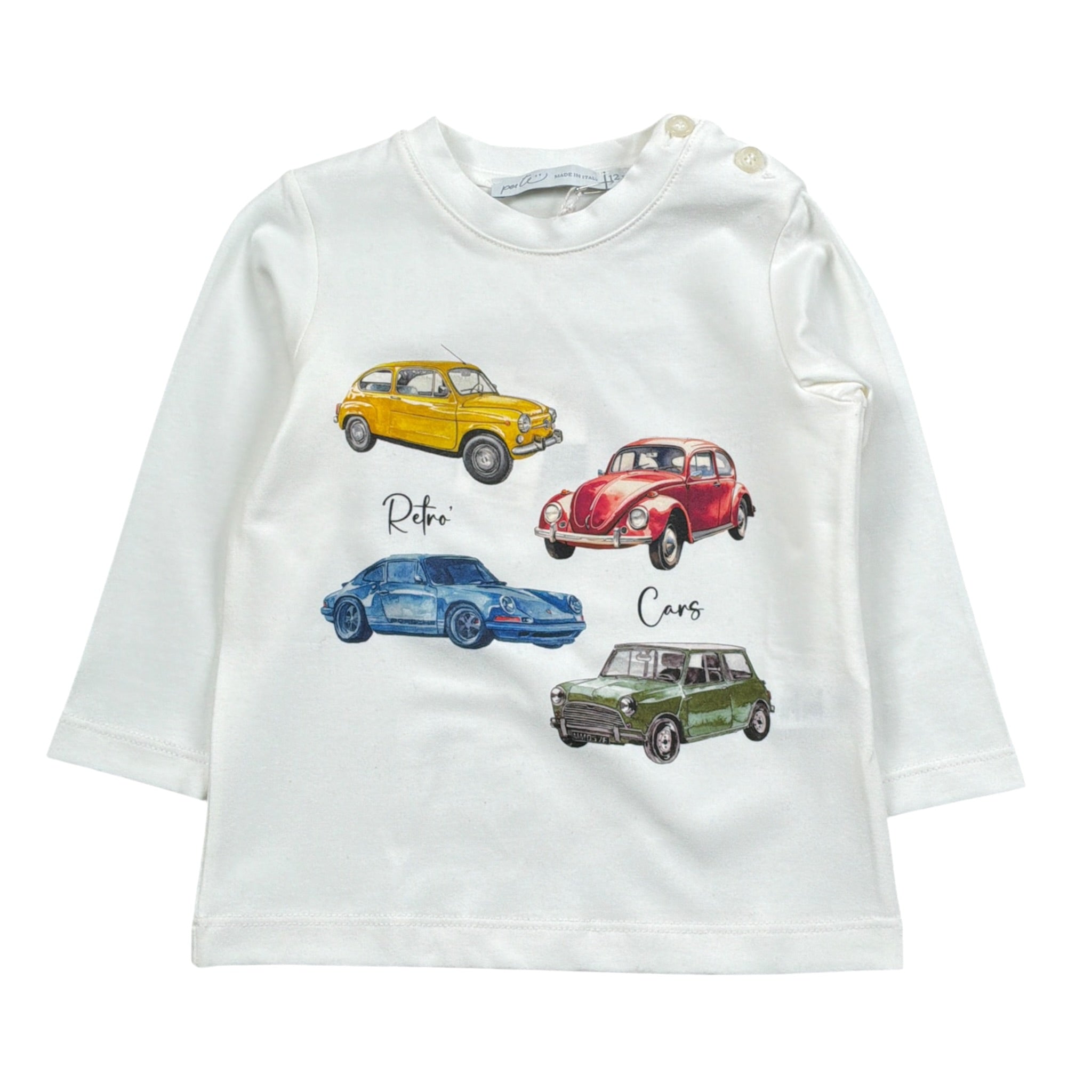 Per Te Shirt Girocollo tinta unita con Stampa Bianco per Bambino 44874J BIANCO PER TE 