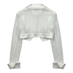 Petit Coprispalle tinta unita con Trasparenze Bianco per Bambina P1215745P BIANCO PETIT 