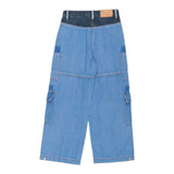 Philosophy Jeans tinta unita con Tasconi Azzurro per Bambina 19E406 AZZURRO PHILOSOPHY 