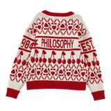 Philosophy Maglia Bicolore con Stampa Panna/Rosso per Bambina I9F602X PANNA/ROSSO PHILOSOPHY 