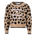 Philosophy Maglia Girocollo tinta unita con Ricami Beige per Bambina I9F618 BEIGE PHILOSOPHY 