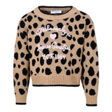 Philosophy Maglia Girocollo tinta unita con Ricami Beige per Bambina I9F618 BEIGE PHILOSOPHY 