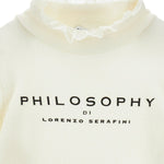 Philosophy Maglia tinta unita con Colletto Panna per Bambina IF619 PANNA PHILOSOPHY 