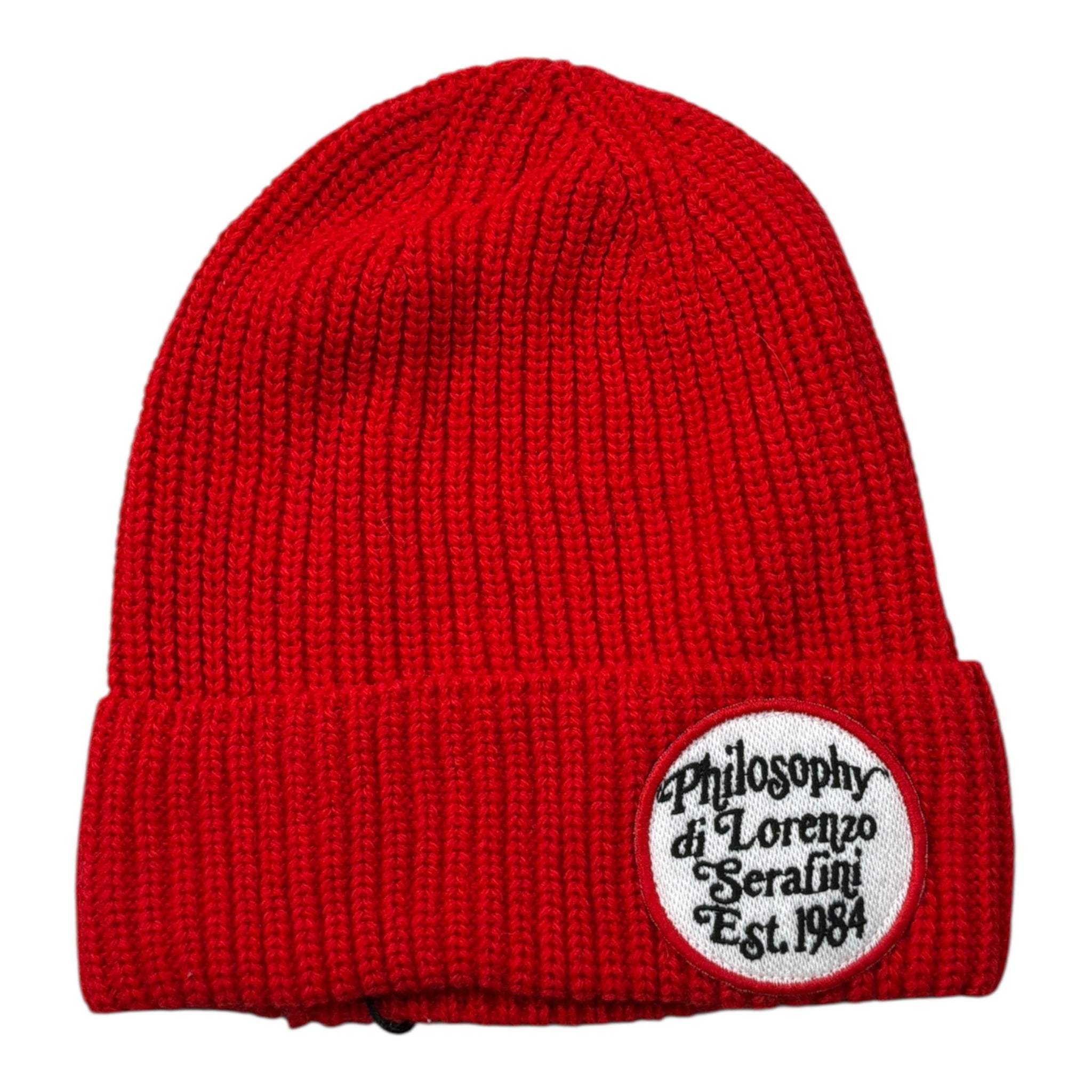 Philosophy Cappello tinta unita con Logo Rosso per Bambina PJCP20 ROSSO PHILOSOPHY 