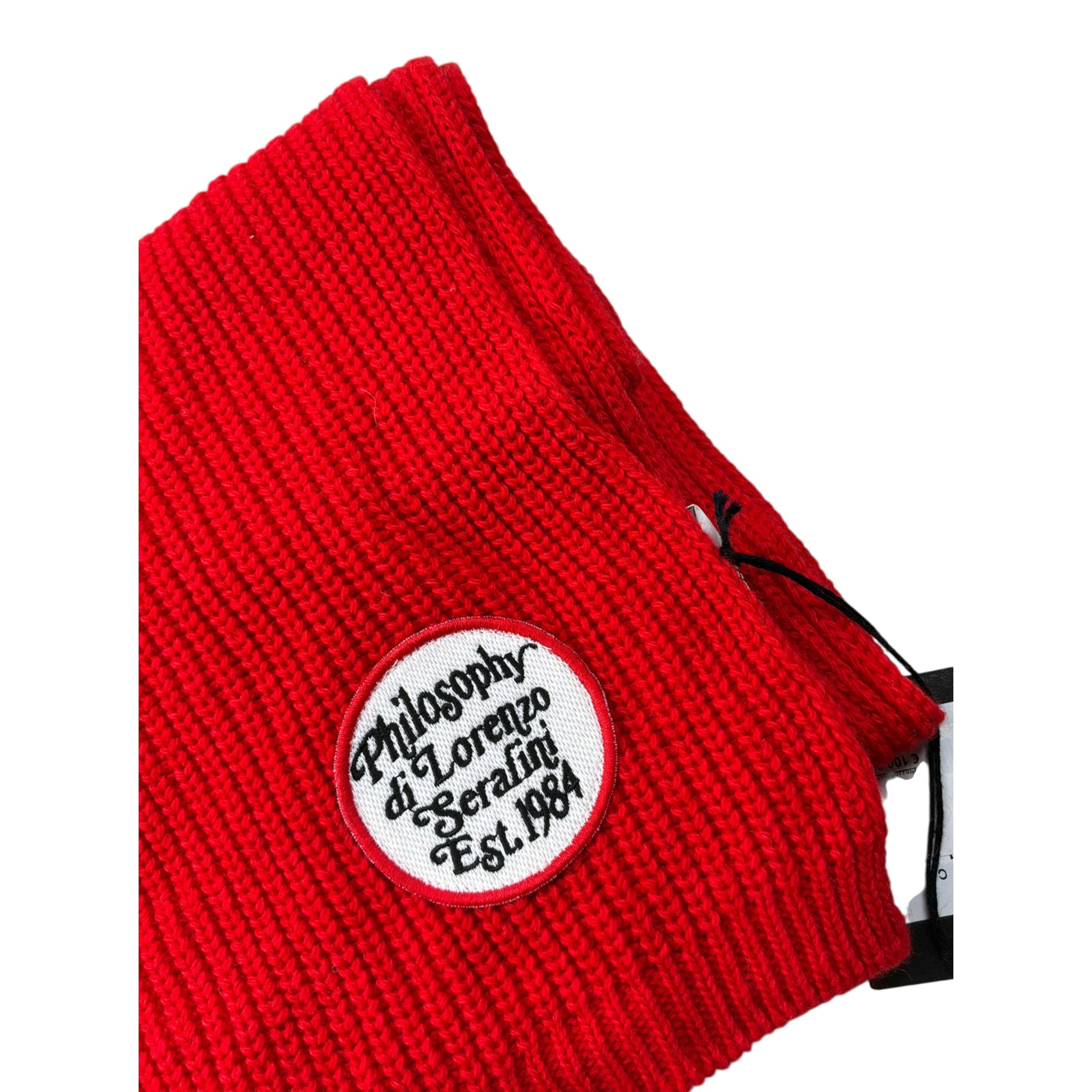 Philosophy Sciarpa tinta unita con Logo Rosso per Bambina PJSC03C ROSSO PHILOSOPHY 