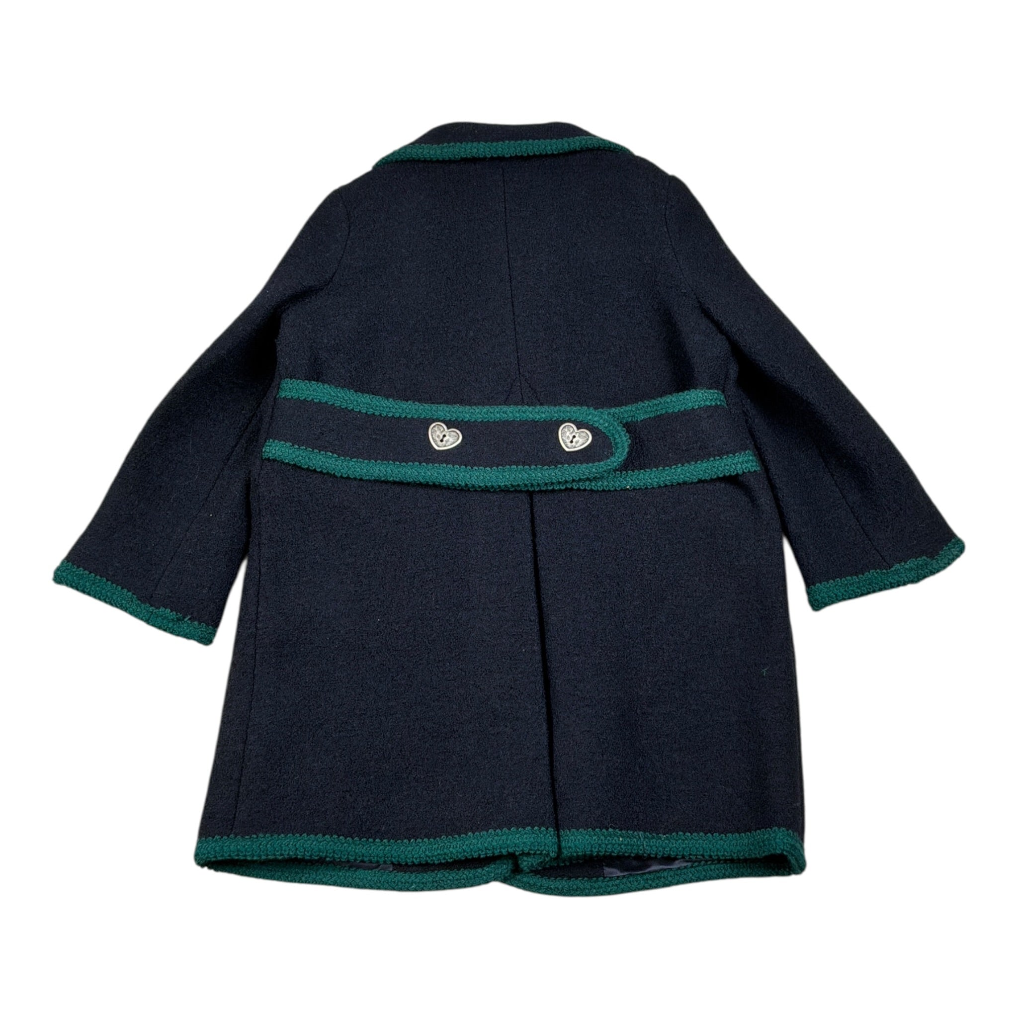 Piccola Ludo Cappotto tinta unita con Profili In Contrasto Blu per Neonata BF11WB035N BLU PICCOLA LUDO 