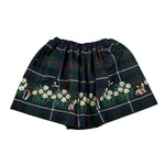 Piccola Ludo Gonna tinta unita con Fantasia A Quadri Verde per Bambina BF11WB046 VERDE PICCOLA LUDO 