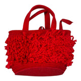 Piccola Ludo Borsa tinta unita con Applicazioni Rosso per Bambina BS6WA020 ROSSO PICCOLA LUDO 