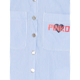 Pinko Camicia Manica Lunga Fantasia A Righe Azzurro per Bambina KFCA015 AZZURRO PINKO 
