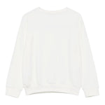 Pinko Felpa Chiusa Girocollo tinta unita con Logo Panna per Bambina KFFE011 PANNA PINKO 