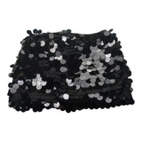 Pinko Gonna Paillettata tinta unita Nero per Bambina KFGO010 NERO PINKO 