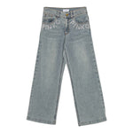 Pinko Jeans tinta unita Modello Palazzo Azzurro per Bambina KFPA031 AZZURRO PINKO 