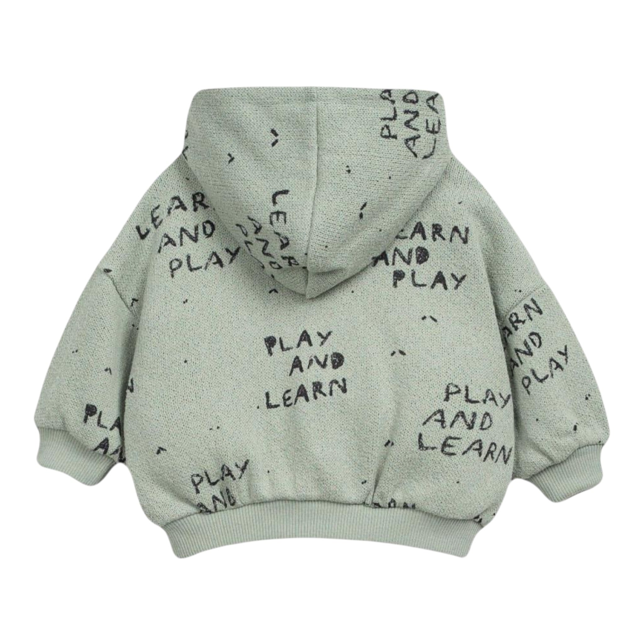 Play Up Felpa tinta unita con Stampa Verde per Neonato 1AR11354 VERDE PLAY UP 