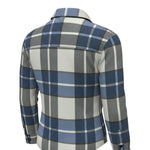 Please Camicia Bicolore con Fantasia Quadri Azzurro per Neonato CL61104B77N AZZURRO PLEASE 
