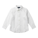 Please Camicia tinta unita Manica Lunga Bianco per Bambino CL65270B77 BIANCO PLEASE 