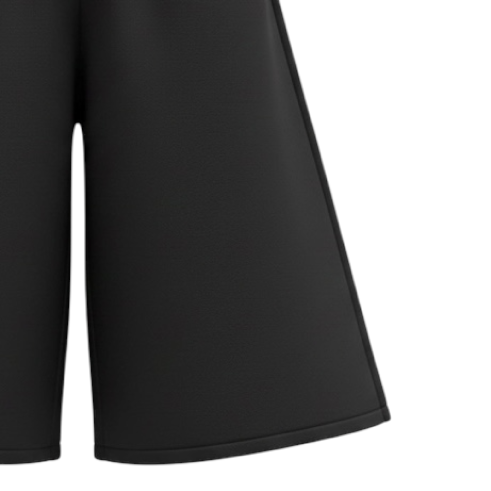 Please Pantalone tinta unita Modello A Palazzo Nero per Bambina FJ52040G78 NERO PLEASE 