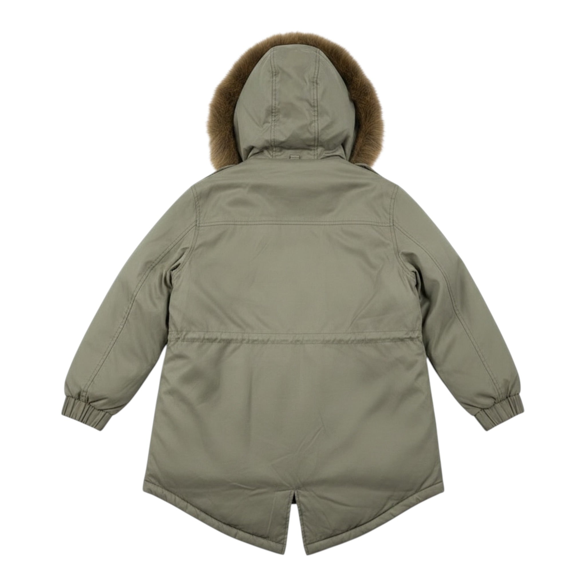 Please Giubbino Modello Parka tinta unita con Cappuccio Verde per Bambino JE16160G78 VERDE PLEASE 