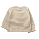 Please Felpa tinta unita Girocollo con Stampa Beige per Neonata LB03042G77 BEIGE PLEASE 