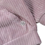 Please Maglia tinta unita Girocollo Modello Felpa Rosa per Neonata LB21021G77 ROSA PLEASE 