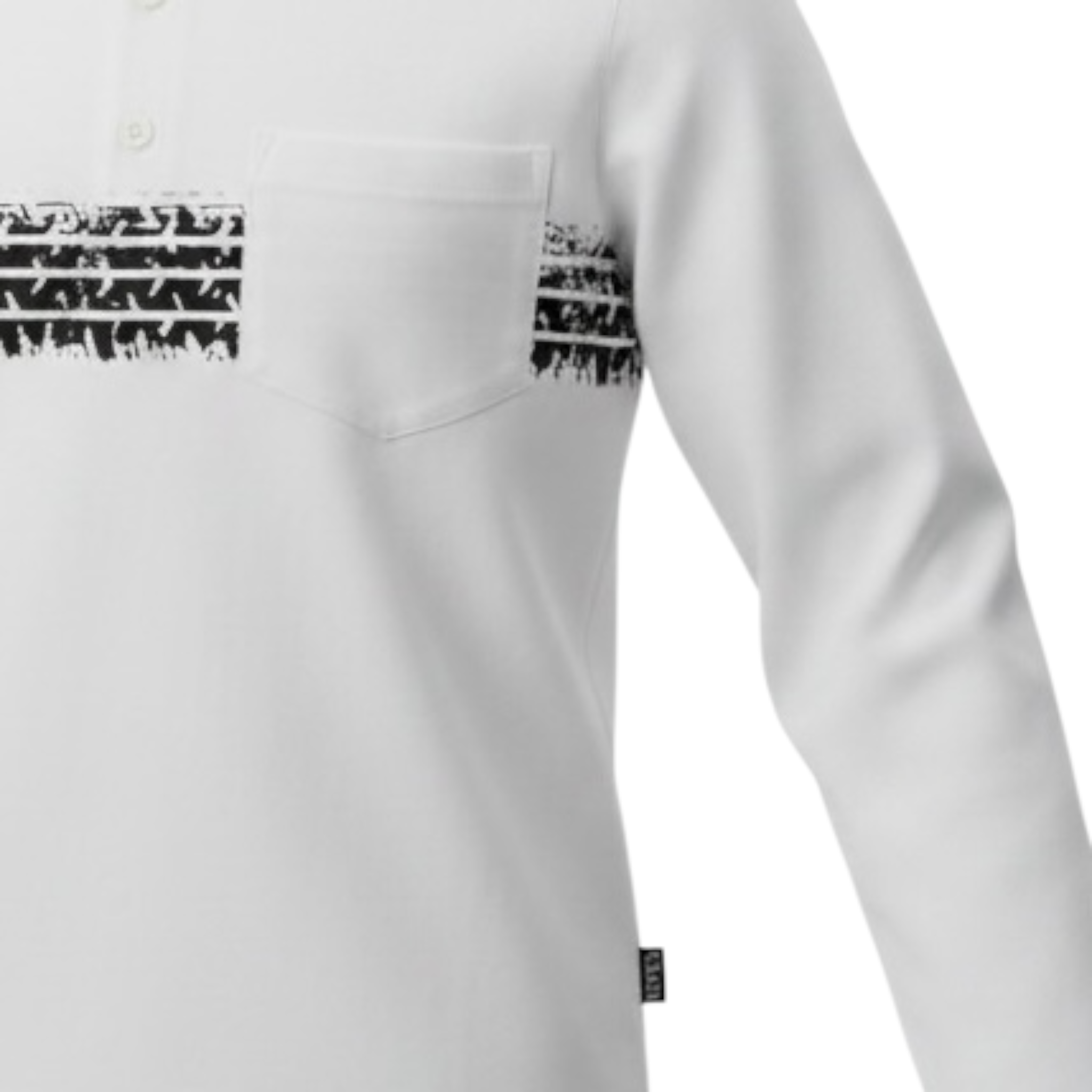 Please Shirt tinta unita con Taschino E Stampa Bianco per Neonato LE01030B77X BIANCO PLEASE 