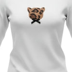 Please Shirt Girocollo tinta unita con Stampa Bianco per Bambina ML03030G77J BIANCO PLEASE 