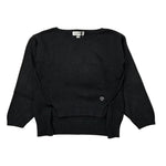 Please Maglia tinta unita Girocollo Nero per Bambina NB20230G78 NERO PLEASE 
