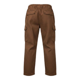 Please Pantalone tinta unita con Elastico In Vita Marrone per Bambino PE43132B77 MARRONE PLEASE 