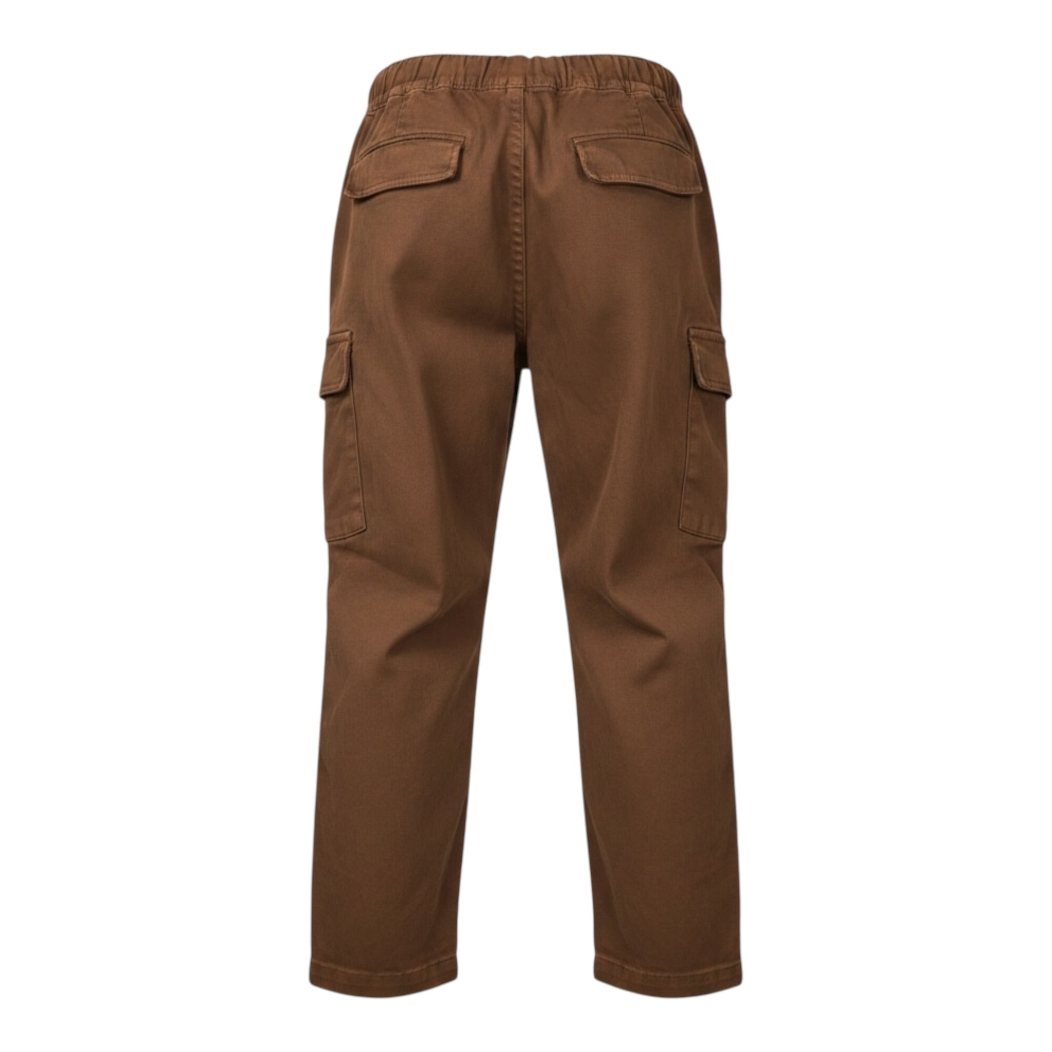 Please Pantalone tinta unita con Elastico In Vita Marrone per Bambino PE43132B77 MARRONE PLEASE 