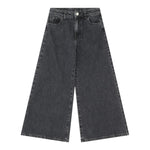 Please Jeans tinta unita Modello A Palazzo Nero per Bambina PHR4012G78 NERO PLEASE 