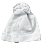 Prima Classe Cappello tinta unita con Fiocco Bianco per Neonata 25CAP0417 BIANCO PRIMA CLASSE 
