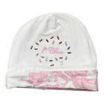 Prima Classe Cappello tinta unita con Rstampa Bianco per Neonata 25CAP0429 BIANCO PRIMA CLASSE 