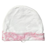 Prima Classe Cappello tinta unita con Rstampa Bianco per Neonata 25CAP0429 BIANCO PRIMA CLASSE 