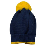 Primodi'Bebe' Cappello tinta unita con Pon Pon Blu per Neonato 33079 BLU PRIMODI'BEBE' 
