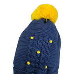 Primodi'Bebe' Cappello tinta unita con Pon Pon Blu per Neonato 33079 BLU PRIMODI'BEBE' 