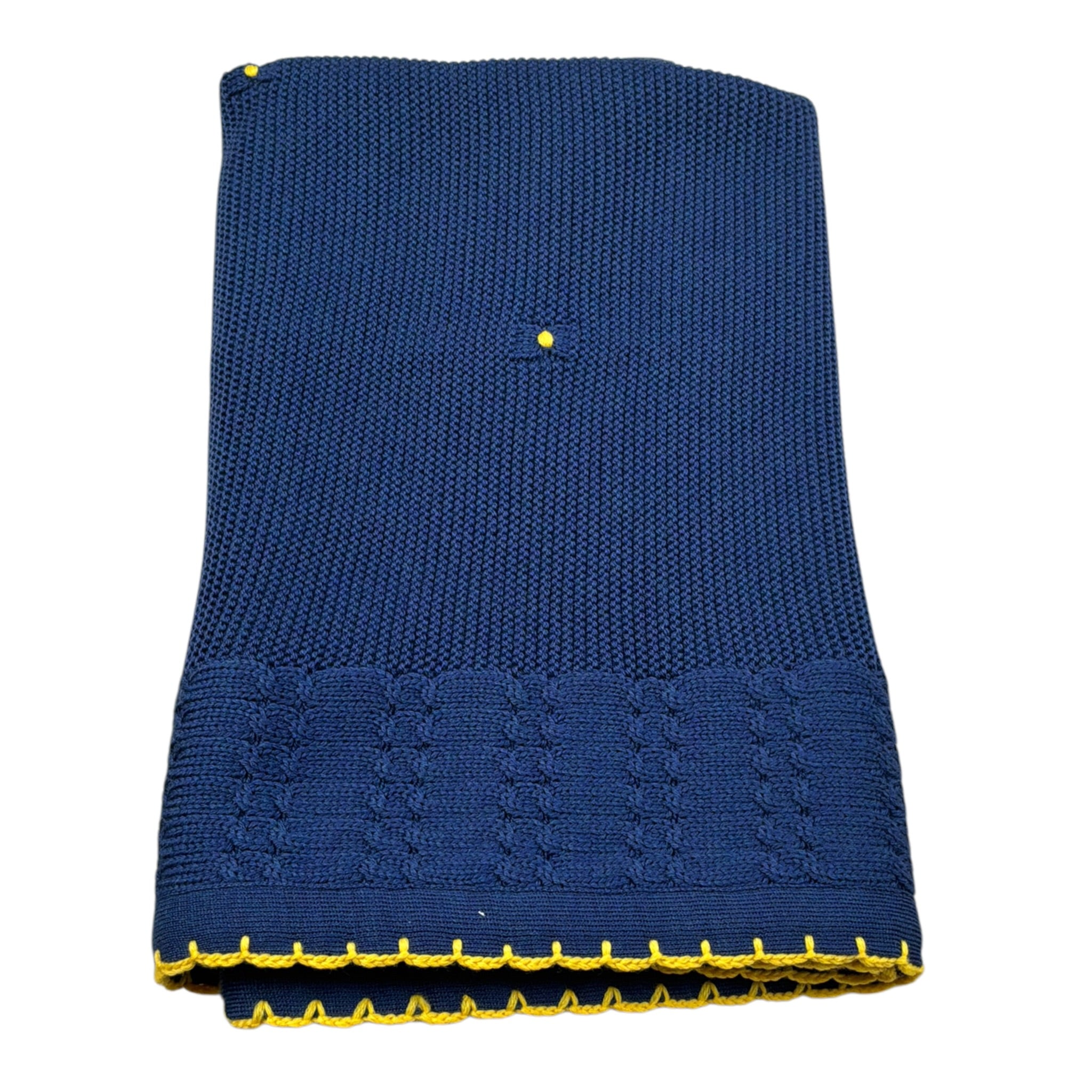 Primodi'Bebe' Coperta tinta unita con Profili In Contrasto Blu per Neonato 3307 BLU PRIMODI'BEBE' 