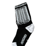 Propaganda Calzini Bicolore con Fantasia Bianco/Nero per Bambino 23FWPRBLAC211 BIANCO/NERO PROPAGANDA 