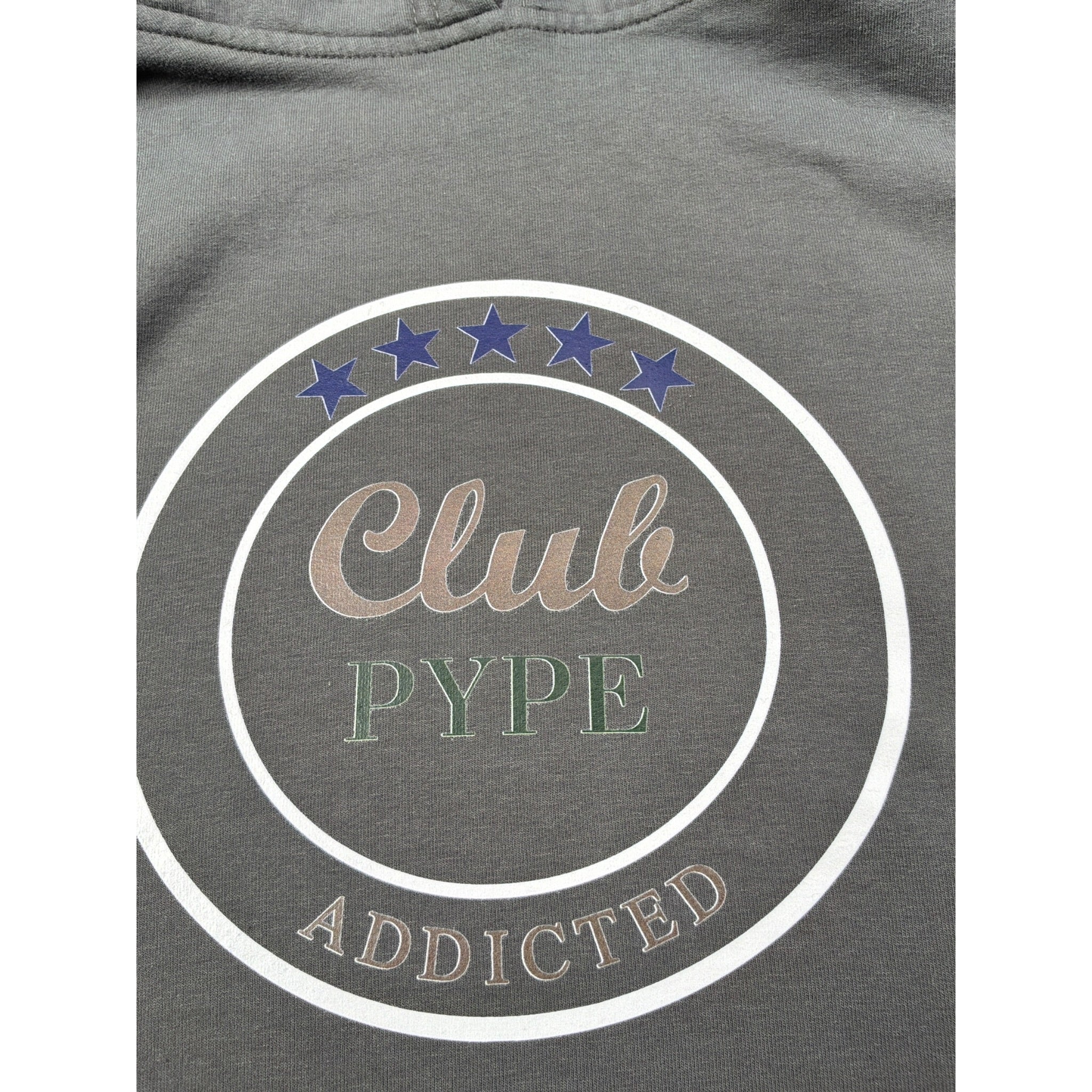 Pype Felpa tinta unita con Cappuccio E Stampa Grigio per Bambina ADBOVER GRIGIO PYPE 