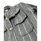 Pype Camicia tinta unita con Fantasia A Righe Grigio per Bambino CIPRO GRIGIO PYPE 