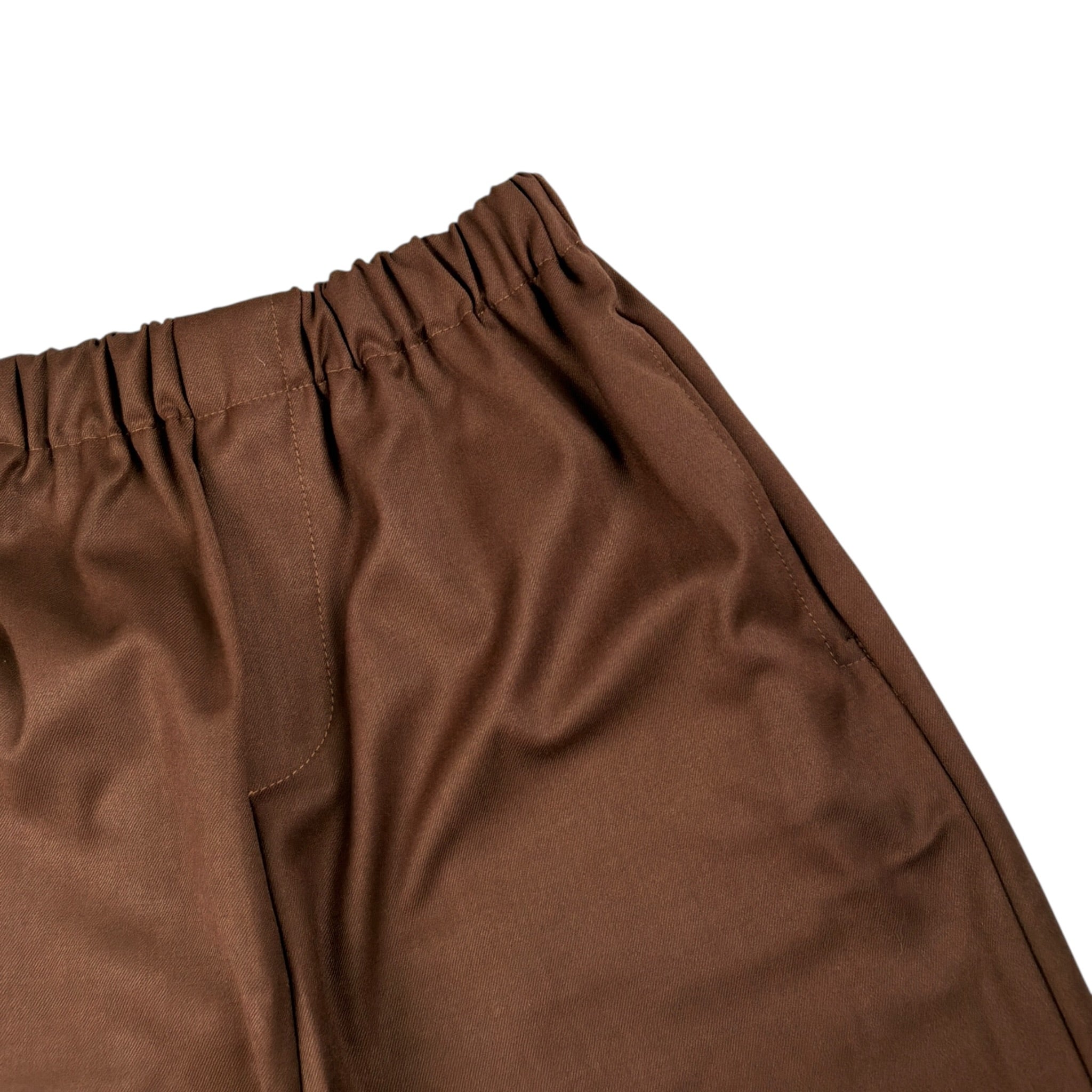 Pype Bermuda tinta unita con Elastico In Vita Marrone per Bambino NAMABAY MARRONE PYPE 