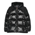 Pyrenex Giubbino tinta unita con Zip E Cappuccio Nero per Bambina CFU052400208 NERO PYRENEX 
