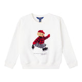 Ralph Lauren Felpa Chiusa Girocollo tinta unita Bianco per Bambina 312981087001 BIANCO RALPH LAUREN 