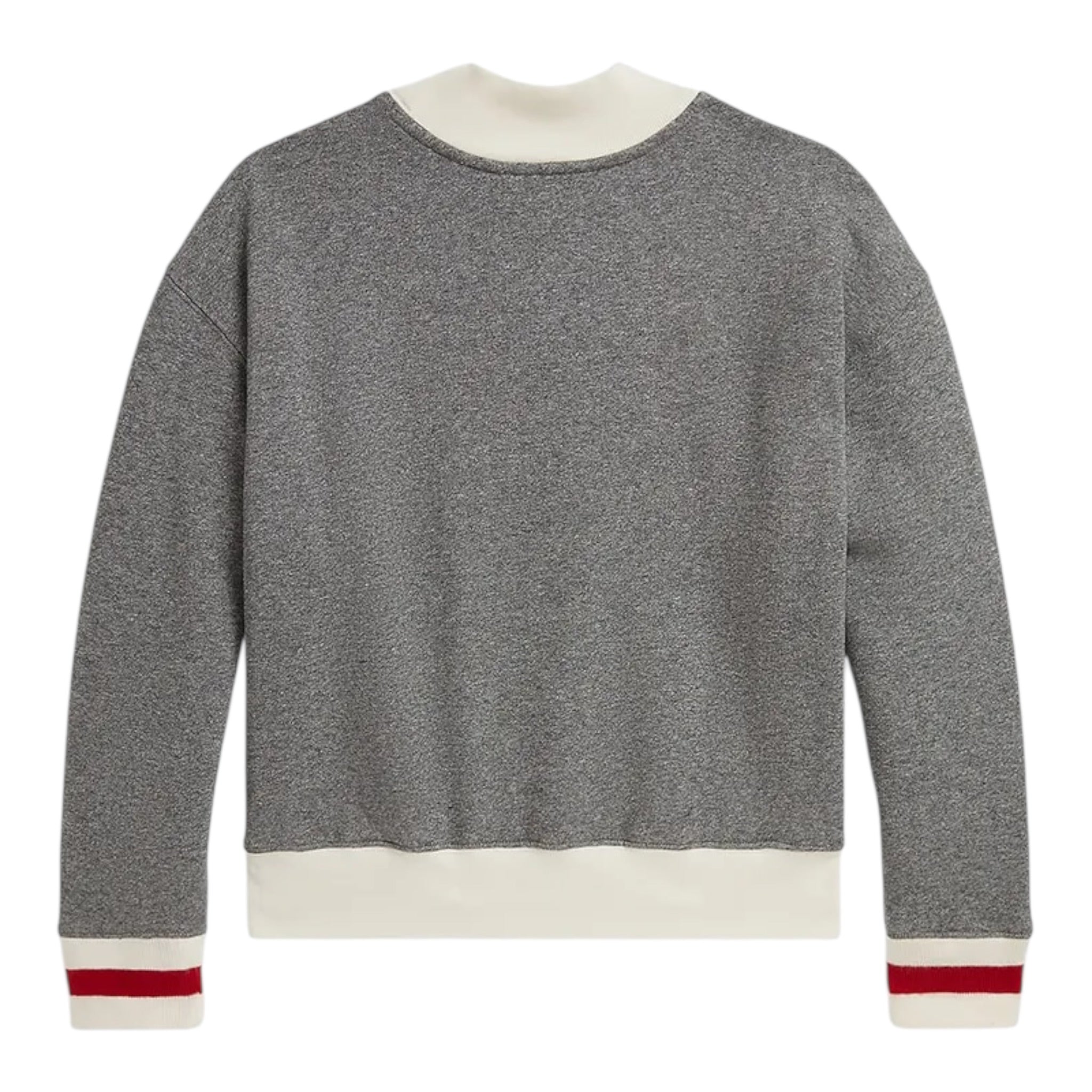 Ralph Lauren Maglia Bicolore con Colletto E Stampa Grigio per Bambino 313981062001 GRIGIO RALPH LAUREN 