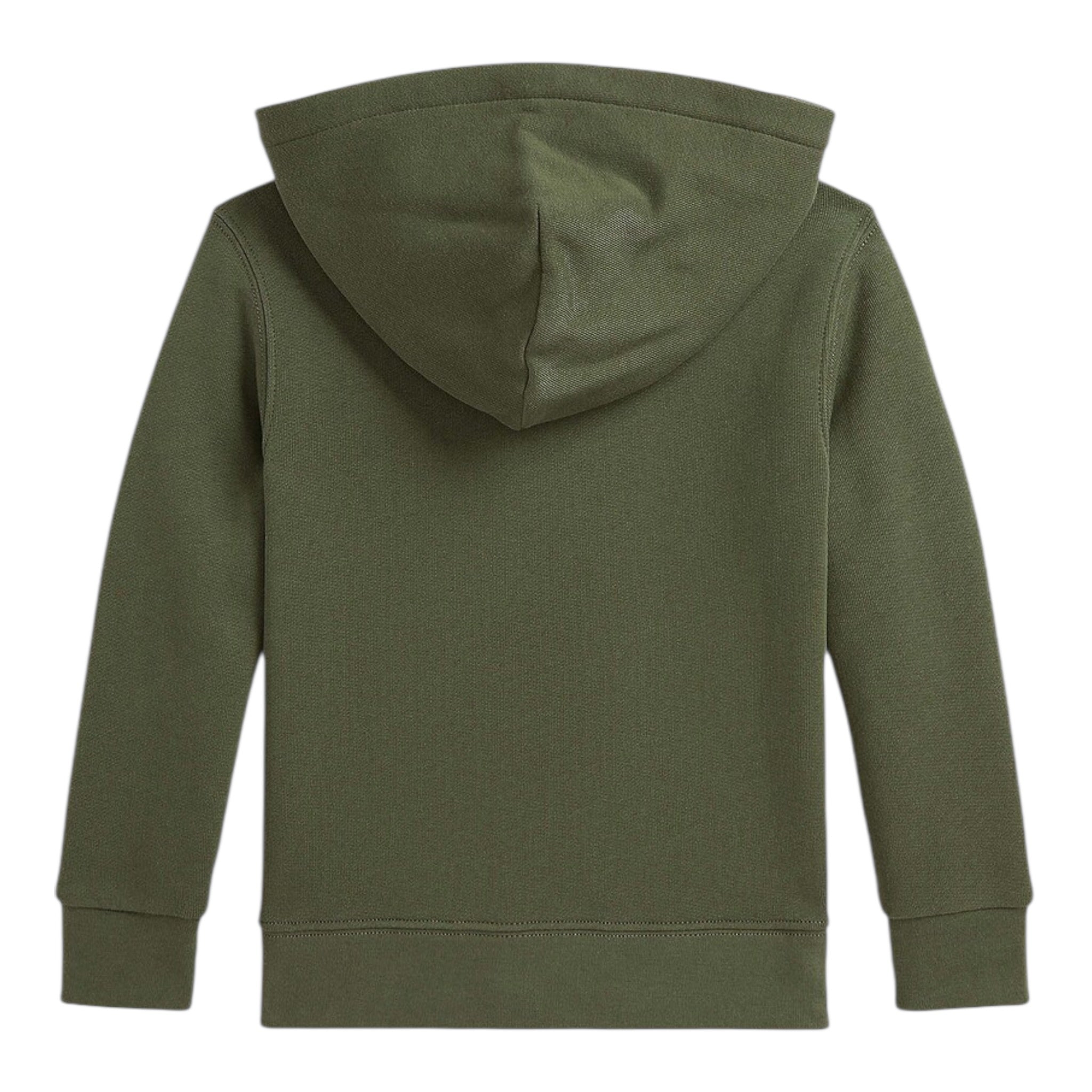 Ralph Lauren Felpa tinta unita con Zip E Cappuccio Verde per Bambino 322799360053J VERDE RALPH LAUREN 