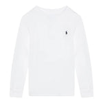 Ralph Lauren Shirt tinta unita con Logo Bianco per Bambino 322843804004 BIANCO RALPH LAUREN 