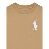 Ralph Lauren Shirt tinta unita con Logo Beige per Bambino 322853891023 BEIGE RALPH LAUREN 