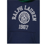 Ralph Lauren Felpa Chiusa tinta unita con Cappuccio In Contrasto Blu per Bambino 3229529489001 BLU RALPH LAUREN 