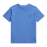 Ralph Lauren T-Shirt tinta unita con Taschino Azzurro per Neonato 322970333005 AZZURRO RALPH LAUREN 